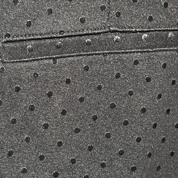 Old Navy Pixie Ankle Pants Textured Black Swiss Dot 8 High Rise Stretch - Picture 2 of 10